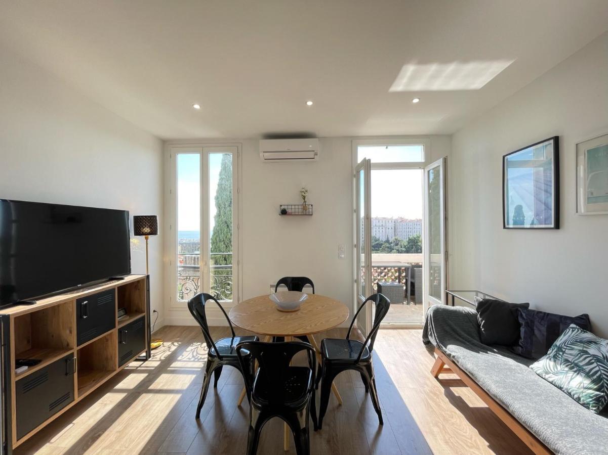 Nice Renting - Cambrai - Luxurious Sea View Terrasse - King Bed - Parking - Ac - Fully Equipped Bagian luar foto