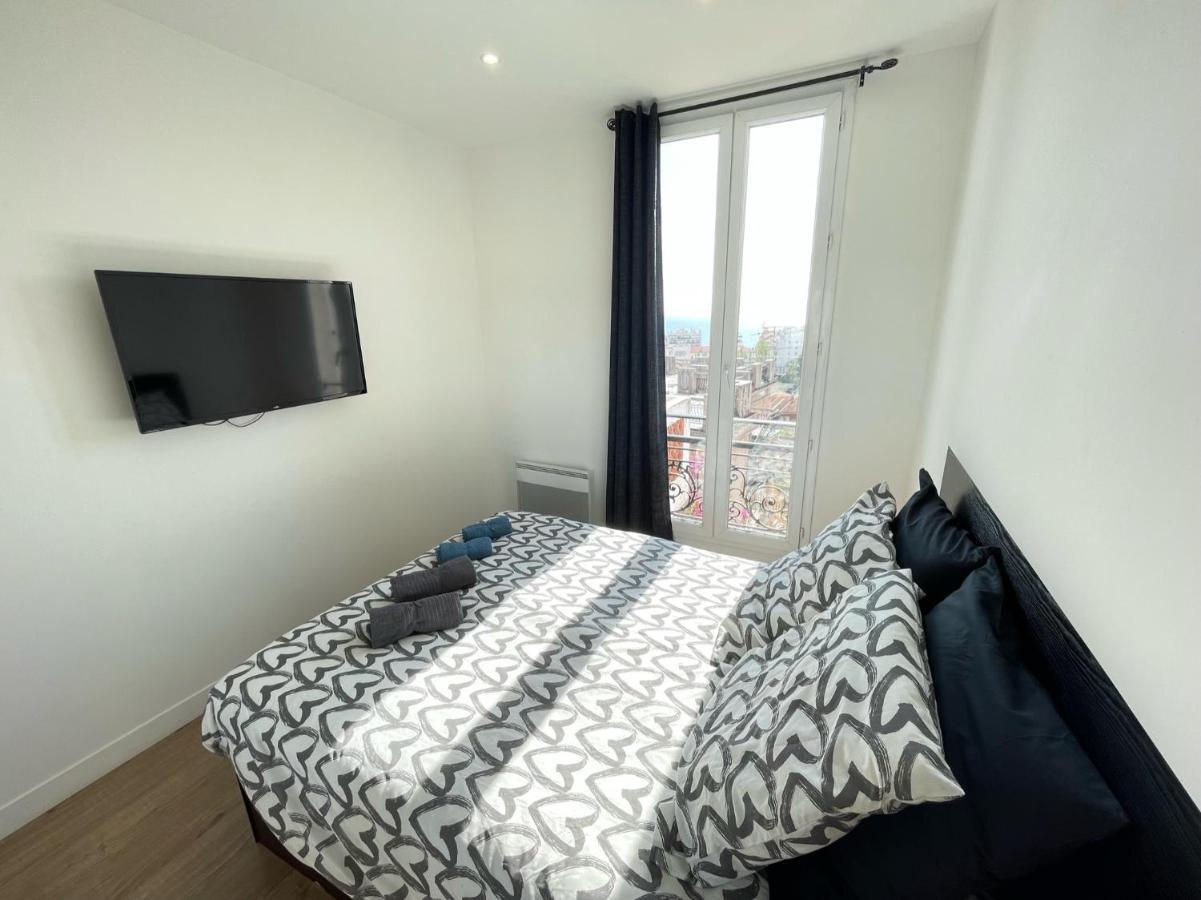 Nice Renting - Cambrai - Luxurious Sea View Terrasse - King Bed - Parking - Ac - Fully Equipped Bagian luar foto